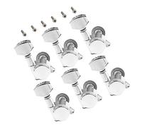 BESPORTBLE 1Set Left Handed Guitar Tuning Pegs Machine Heads with Screws for Electric Guitars Easy Installation Durable and Practical String Keys for Accurate Tuning