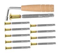 BESPORTBLE 1Set Lyre Harp Tuning Pin with Wrench String Accessories for Lyre Harp Repair Durable Elegant Design for Enthusiasts Beginners