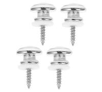 BESPORTBLE 1Set Metal Strap Lock Buttons Secure Locking System for Classical Electric Guitars Bass Slip Design Easy Installation Durable Metal Construction present