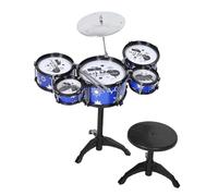 BESPORTBLE 1Set Mini Drum Set Jazz Drum Kit for Friendly Music Instrument Encourages Parent Interaction for Beginners Design with Stool