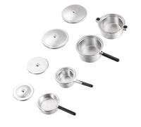 BESPORTBLE 1Set Mini Kitchen Ware Silver Metal Cooking Utensils for Kitchen Accessories for Pretend Play and Imagination Development