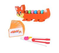 BESPORTBLE 1Set Montessori Wooden Fox Bead for Interactive Beaded Game for Fine Motor Skills Development Educational Learning for Color and Shape Recognition for Home and Nursery