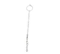 BESPORTBLE 1set Parrot Foot Chain Stainless Steel Anklet Set Birds Leg Rings Simple Design for Easy Use Comfort
