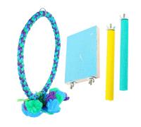 BESPORTBLE 1set Parrot Grinding Bars Hanging Swing Toy for Cockatiels and Parakeets Engaging Climbing and Chewing Bird Toys for Birds Easy to Install and Enjoyable for Your Pet