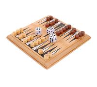 BESPORTBLE 1Set Portable Bamboo Chess Board Game Funny Strategic Playthings for Family for Travel Parties and Parent Interaction