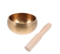 BESPORTBLE 1Set Premium Simple Singing Bowl Set with Gasket and Mallet Sound Bowl for Music Therapy Meditation and