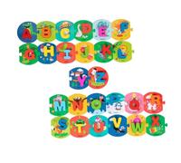 BESPORTBLE 1Set Puzzle Board English Letters Learning for Language Development Educational Matching Game for Preschoolers Safe Portable Design