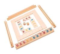 BESPORTBLE 1Set Shut the Box Dice Game Premium Wooden Flipping Board Game for Family Friends Portable Tabletop Fun for Parties Social Skills Development and Interactive