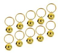 BESPORTBLE 1set Stainless Steel Cat Dog Collar Bells Hanging Craft Bells for Pet Accessories Durable and Practical Pendant for Festive Decoration 10pcs