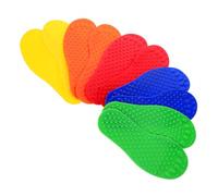 BESPORTBLE 1set Tactile Massage Hand and Foot Prints Classroom Floor Dots Poly Spots Sensory Pads for Floor Spot Markers for Sports Floor Spot Markers Sensory Water Mat Flat Floor Dots 5pairs