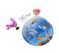 BESPORTBLE 1set Wall Mounted Acrylic Fish Bowl Aquarium Transparent Hanging Hydroponic Plant Pot Easy to Clean for Indoor Decor Random Style