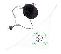 BESPORTBLE 1set Wedding Hat and Scarf Pet Headdress She Said for Wedding Parties and Photo Shoots Accessory for Puppies