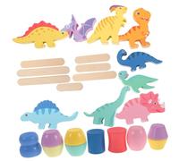 BESPORTBLE 1Set Wooden Dinosaur Stacking for Engaging Educational for Enhances Communication Problem Solving Skills Festival
