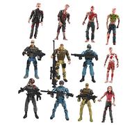 BESPORTBLE 1Set Zombie Dolls and Elite Action Figures Flexible Soldiers Models for Educational for Imaginative Play and Themed Decor
