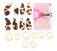 BESPORTBLE 1Sets Guzheng Nail Covers Flexible Nail Protectors for Guzheng Playing Durable Easy to Use Reusable Nail Covers for Practice Left and Right Hand Included