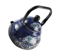 BESPORTBLE 2.5l Large Capacity Vintage Tea Pot Enamel Camping Kettle Kitchen Stove Top