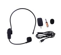 BESPORTBLE 2-in-1 UHF Wireless Headset Microphone Voice Amplifier Rechargeable Plastic Design for Teachers and Presenters Compatible
