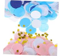 BESPORTBLE 2 Pack Colorful Round Paper Confetti Lightweight Decorative Scatter for Balloon Fillers and Table Decorations Vibrant Tissue Paper Dots for Weddings Anniversaries Birthdays and
