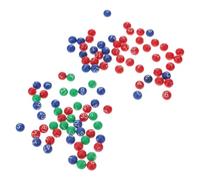 BESPORTBLE 2 Packs Number Ball Numbered Small Colored Balls Sphere Plastic