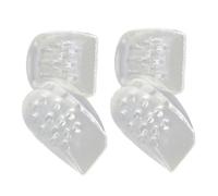 BESPORTBLE 2 Pair Invisible Heighten Insole Height Increase Pad TPE Shock Relief Invisible Heel Lift Insert for Men and Women,