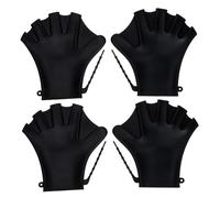 BESPORTBLE 2 Pairs Adjustable Silicone Swim Gloves Hand Paddles for Training Webbed Resistance Mittens for Adult Swimming Swim Gear for Pool Exercise and Water Sports