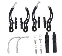 BESPORTBLE 2 Pairs Bike Caliper Brakes Front Rear Rim Brake for Mountain Road Bicycles Easy to Install Replacement Clamp Parts