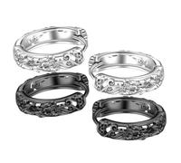 BESPORTBLE 2 Pairs Cool Men Statement Earrings of Vintage Style Hoop Earrings for Everyday Wear Birthdays and Special Occasions Unique Platinum Colors
