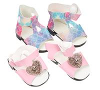 BESPORTBLE 2 Pairs Decorative Mini Shoes for Dolls of Simulation Tiny Shoes Wear Resistant Doll Accessories for DIY Crafts and Imaginative Play for Birthdays and Special Occasions