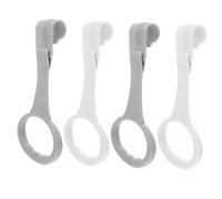BESPORTBLE 2 Pairs Portable Crib Pull Rings Nursery Cot Standing Safety Rings for Walking Training and Motor Skill Development with Smooth Rounded Edges Gray and White
