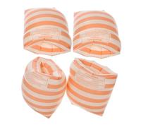 BESPORTBLE 2 Pairs PVC Inflatable Arm Floaties for Adults with Chambers Slip Textured Surface Swimming Armbands Quick Inflate and Deflate for Beach and Pool Safety and Training