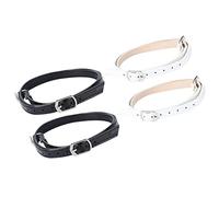 BESPORTBLE 2 Pairs Replaceable Female Shoe Straps Fall Heel Bands for High Heels Ankle Fixing Accessories in Black and White Detachable Elegant Shoe Bands for Daily Use