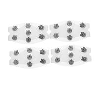 BESPORTBLE 2 Pairs Tooth Shoe Crampons Snow Traction Cleats with Elastic Fit for Ice and Snow Non-slip Ice Grippers for Winter Hiking Running Boots Safe Outdoor Use