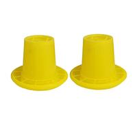 BESPORTBLE 2 Pcs Chicken Feeder Poultry Feeding Troughs 5lb Capacity Food Containers for Chickens Ducks Geese Automatic Feeding Supplies for Farm Coop