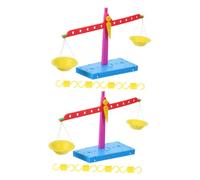 BESPORTBLE 2 Pcs DIY Lever Balance Scale for Stem Science Educational Assembly Kit for Precision Measurement Problem-solving and Interactive Learning in Schools and Homes