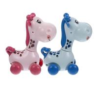 BESPORTBLE 2 Pcs Giraffe Wind-Up for, Plastic Cartoon Clockwork Animal, Educational Playthings Suitable for Boys and, Travel and Party Fun Random Color Random Color