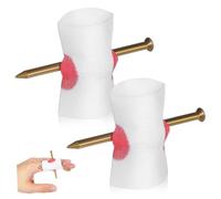 BESPORTBLE 2 Pcs Halloween Nail Through Finger Prank Props Soft Reusable Bloody Gauze Trick Tools for Adults Comfortable Fit Scary Party Decorations and Trick Shows