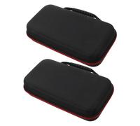 BESPORTBLE 2 pcs Handheld Mic Case Portable Microphone Storage Bag Shockproof EVA Zipper Design Travel Carrying Case for Small Microphones Protection