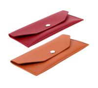 BESPORTBLE 2 Pcs Leather Card Bag Men Card Holder Travel Card Holder Money Envelope Organizer Cash Envelopes for Budgeting Envelopes Money Saving Envelope Cash Budget Wallet