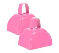 BESPORTBLE 2 Pcs Metal Cowbells for Sporting Events Noise Makers with Handle Loud Handheld Bells for Football Games Weddings Parties Celebrations and Gatherings
