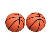 BESPORTBLE 2 Pcs Mini Inflatable Rubber Basketballs Diameter Orange Interactive Table Basketball Game for Boys and Indoor Home Play