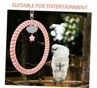 BESPORTBLE 2 Pcs Parrot Swing with Cotton Rope for Cage Hanging Chewing and Climbing Bird Perches for Parakeets Budgies Cockatiels Interactive for Stress Relief and Natural Behavior