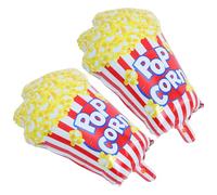 BESPORTBLE 2 Pcs Popcorn-Shaped Foil Balloons for Movie Night Themed Party Decorations, Large Popcorn Box Balloons for Birthday, Shower, Halloween and Carnival Celebrations