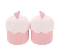 BESPORTBLE 2 Pcs Portable Facial Foam Maker Cups in Pink Plastic, Travel-friendly Face Bubble Maker Long Serving Time, for Women the Go