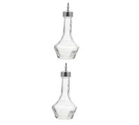 BESPORTBLE 2 pcs Silver Glass Cocktail Bartending Bottle Shaker Mixer for Bar Party Wedding Home Use Suitable for Mixing Cocktails Milk Bubble Tea Bartending Enthusiasts