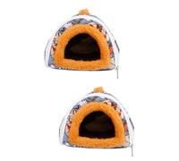 BESPORTBLE 2 Pcs Warm Nest for Hamster Pet House Cave Bed for Cavy Soft Comfortable Universal Design for All Seasons