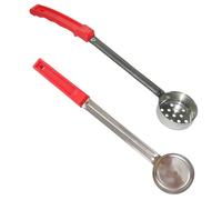 BESPORTBLE 2 Pieces 2 Ounce Pizza Sauce Spoon Set Stainless Steel Portion Ladle Kitchen Pizza Sauce Scoop with Long Handle for Cooking and Serving