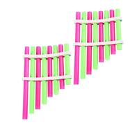 BESPORTBLE 2 Set DIY Homemade Panpipe Education for Students Science Experiment Musical Instrument Kit Colorful Lightweight Portable for Learning Sound Principles