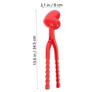 BESPORTBLE 2 Set Maker Clips Outdoor Mold for Winter Battles Clamp for Quick Heart Shaped Multi Use Play Tool for Adults