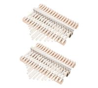BESPORTBLE 2 Set Thumb Piano Repair Kit with Durable Keys and Tone Cards Easy to Assemble DIY Kalimba Parts for Beginners Suitable for Home and School Musical Instruments