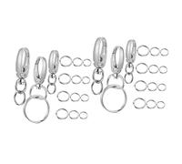 BESPORTBLE 2 Sets Dog Tags for Collars Stainless Steel Clip for Pet Id Tags with Ring